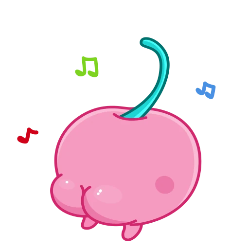 💃 Стикер «Pink Cherry» для Telegram