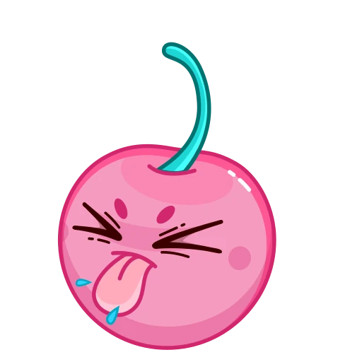 😛 Стикер «Pink Cherry» для Telegram