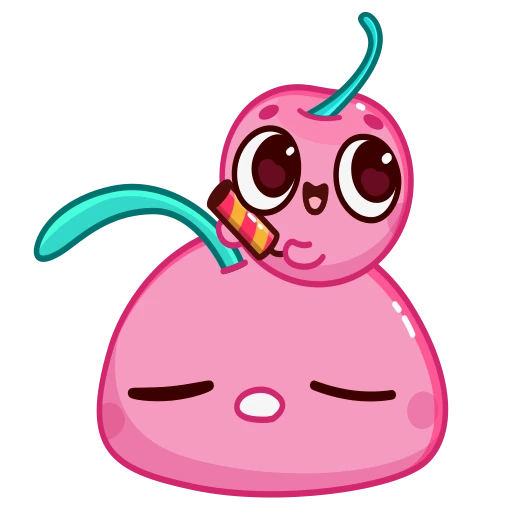 😀 Стикер «Pink Cherry» для Telegram