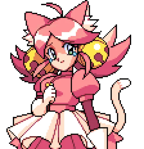 🥹 Стикер «Deltarune Pink (Cutie Mew Mew)» для Telegram
