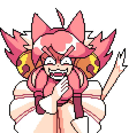 😠 Стикер «Deltarune Pink (Cutie Mew Mew)» для Telegram