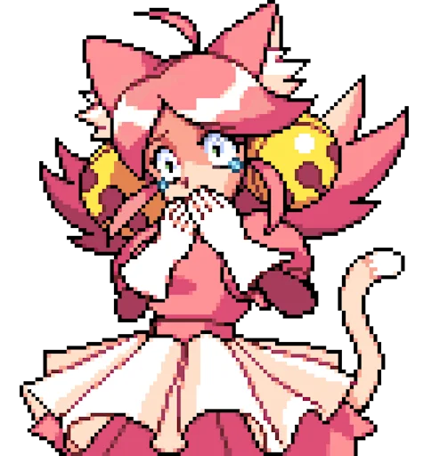 😱 Стикер «Deltarune Pink (Cutie Mew Mew)» для Telegram