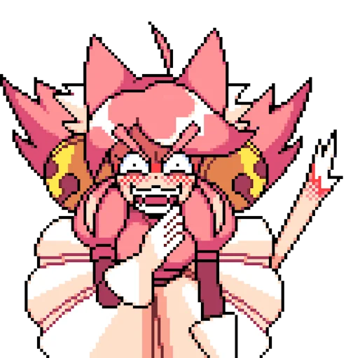 😡 Стикер «Deltarune Pink (Cutie Mew Mew)» для Telegram