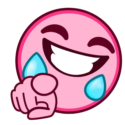 Стикерпак Pink - розовые рандом эмодзи для Telegram