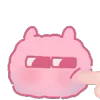 😑 Эмодзи «☺ Pink Marshmallow» для Telegram