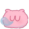 😪 Эмодзи «☺ Pink Marshmallow» для Telegram