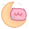 Эмодзи ☺ Pink Marshmallow для Telegram — скачать