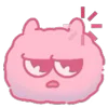 😒 Эмодзи «☺ Pink Marshmallow» для Telegram