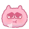 😂 Эмодзи «☺ Pink Marshmallow» для Telegram