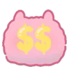 😍 Эмодзи «☺ Pink Marshmallow» для Telegram