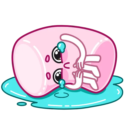 😭 Стикер «Marshmallow» для Telegram