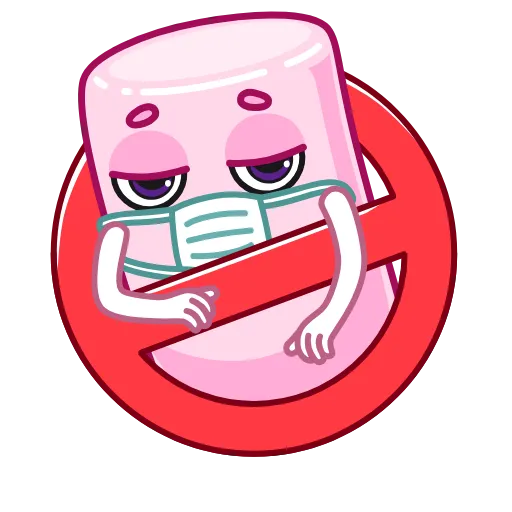 😷 Стикер «Marshmallow» для Telegram