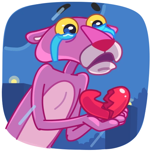 😭 Стикер «Pink Panther» для Telegram