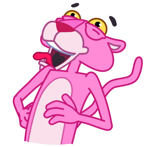 Стикерпак Pink Panther для Telegram — скачать