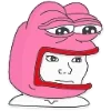😐 Эмодзи «🥹 Розовый Пепе (Pink Pepe emoji)» для Telegram