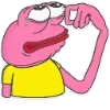 🥲 Эмодзи «🥹 Розовый Пепе (Pink Pepe emoji)» для Telegram