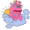 🤔 Эмодзи «🥹 Розовый Пепе (Pink Pepe emoji)» для Telegram