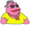 😎 Эмодзи «🥹 Розовый Пепе (Pink Pepe emoji)» для Telegram