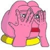 🫣 Эмодзи «🥹 Розовый Пепе (Pink Pepe emoji)» для Telegram