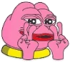 ✌️ Эмодзи «🥹 Розовый Пепе (Pink Pepe emoji)» для Telegram