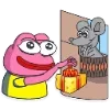 🧀 Эмодзи «🥹 Розовый Пепе (Pink Pepe emoji)» для Telegram