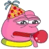 🥳 Эмодзи «🥹 Розовый Пепе (Pink Pepe emoji)» для Telegram