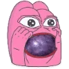 😱 Эмодзи «🥹 Розовый Пепе (Pink Pepe emoji)» для Telegram