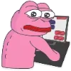 💻 Эмодзи «🥹 Розовый Пепе (Pink Pepe emoji)» для Telegram