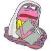 😭 Эмодзи «🥹 Розовый Пепе (Pink Pepe emoji)» для Telegram
