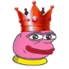 🤴 Эмодзи «🥹 Розовый Пепе (Pink Pepe emoji)» для Telegram