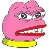 😬 Эмодзи «🥹 Розовый Пепе (Pink Pepe emoji)» для Telegram