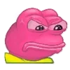 😠 Эмодзи «🥹 Розовый Пепе (Pink Pepe emoji)» для Telegram