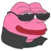 😎 Эмодзи «🥹 Розовый Пепе (Pink Pepe emoji)» для Telegram