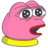 😲 Эмодзи «🥹 Розовый Пепе (Pink Pepe emoji)» для Telegram