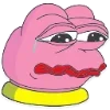😖 Эмодзи «🥹 Розовый Пепе (Pink Pepe emoji)» для Telegram