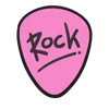 🤘 Эмодзи «Pink Rock Star - розвенькие рок-эмодзи» для Telegram