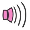 🔊 Эмодзи «Pink Rock Star - розвенькие рок-эмодзи» для Telegram