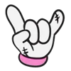 Эмодзи Pink Rock Star - розвенькие рок-эмодзи для Telegram — скачать