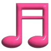 🎵 Эмодзи «Pink Rock Star - розвенькие рок-эмодзи» для Telegram