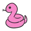 🐍 Эмодзи «Pink Rock Star - розвенькие рок-эмодзи» для Telegram