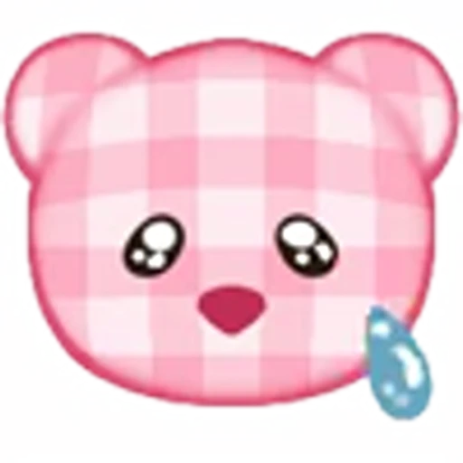 😪 Эмодзи «Розовые мишки» для Telegram