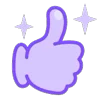 👍 Эмодзи «Pink Purple» для Telegram