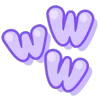 〰️ Эмодзи «Pink Purple» для Telegram