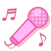 🎤 Эмодзи «Pink Purple» для Telegram