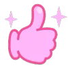 👍 Эмодзи «Pink Purple» для Telegram
