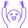😆 Эмодзи «Pink Purple» для Telegram
