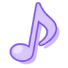 🎶 Эмодзи «Pink Purple» для Telegram