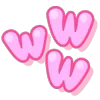 〰️ Эмодзи «Pink Purple» для Telegram