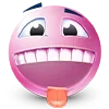 😛 Эмодзи «🥰 Набор эмоджи с розовыми смайликами» для Telegram