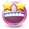 🤩 Эмодзи «🥰 Набор эмоджи с розовыми смайликами» для Telegram